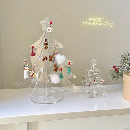 P Christmas tree acrylic jewelry storage
