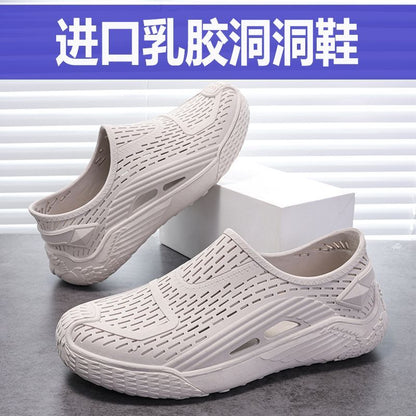 P rubber hole shoes