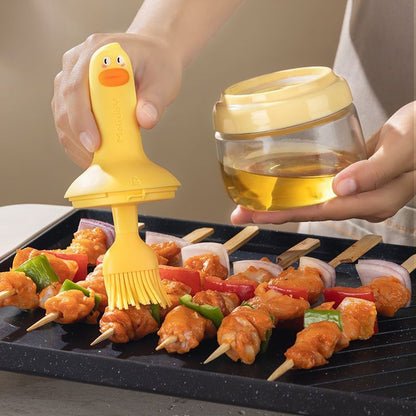 A silicone oil brush set
