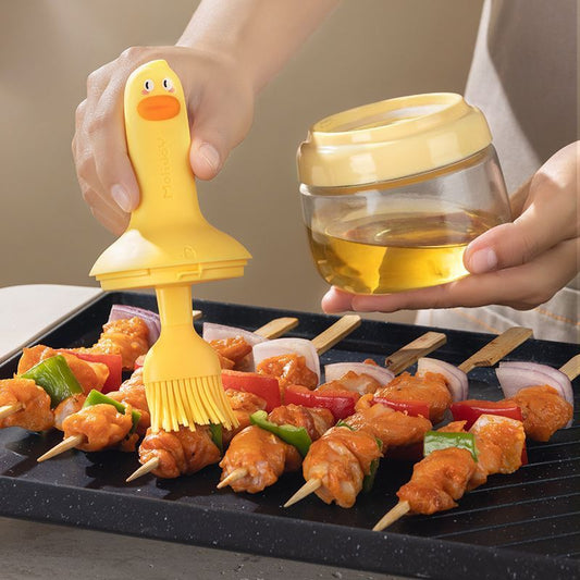 A silicone oil brush set