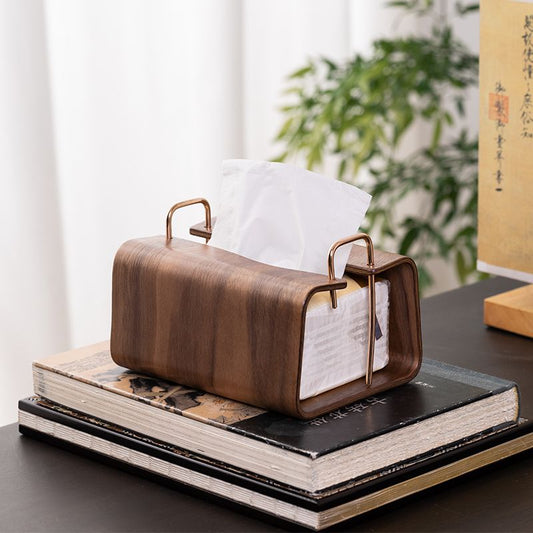 P Solid wood tissue box