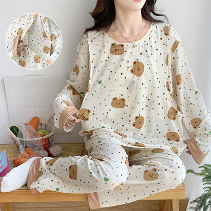 P Loose Maternity & Nursing Clothing Set