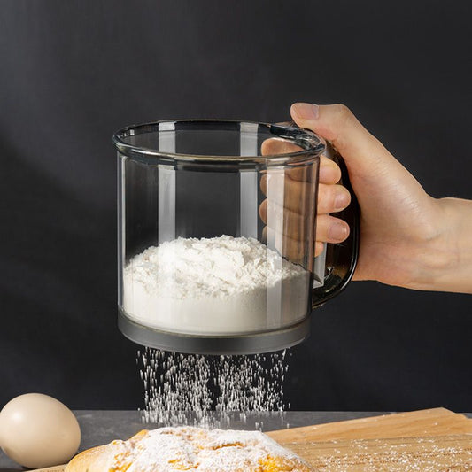 P Hand-held semi-automatic flour mesh sieve