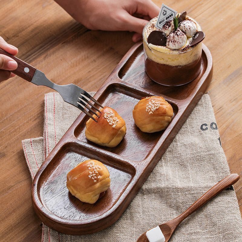 صينية خشبية من خشب الأكاسيا، صينية خبز منزلية، صينية حلويات خشبية 