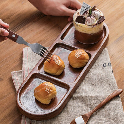 صينية خشبية من خشب الأكاسيا، صينية خبز منزلية، صينية حلويات خشبية 