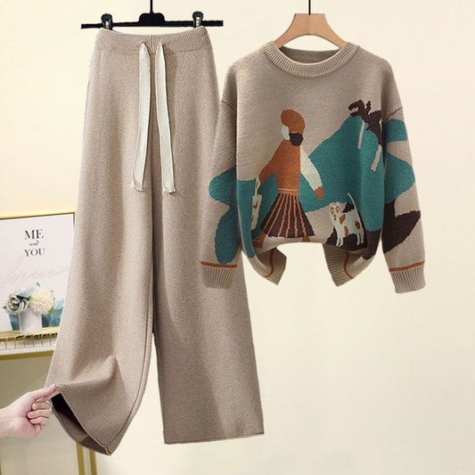 P Women's Knitted Suit