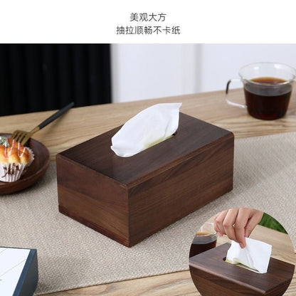 P Solid wood tissue box
