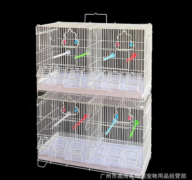 A bird cage, parrot cage, blind date cage with net, large breeding cage, tiger skin, peony, Xuanfeng universal group cage, wrought iron cage - Mixbatch