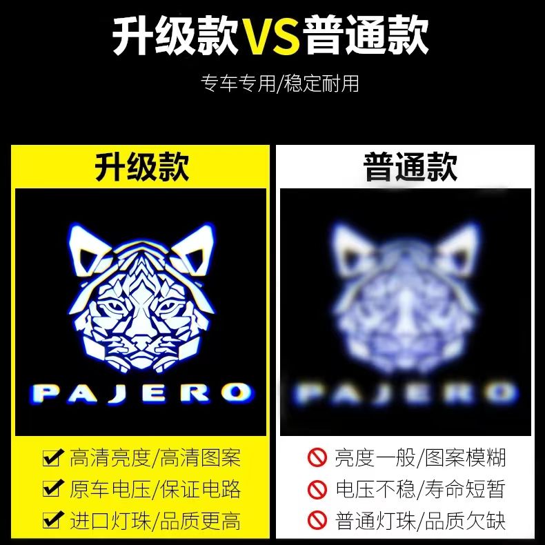 P Mitsubishi PAJERO Welcome Lights V87V93V97 Grandi Car Door Modification Interior Projection Atmosphere