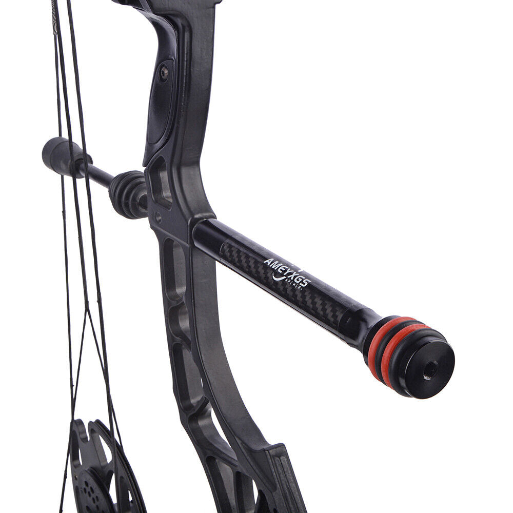 6" 8" 10" 12" Bow Stabilizer Carbon Balance Bar Archery Compound Bow Dampener - Mixbatch