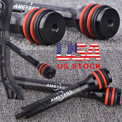 6" 8" 10" 12" Bow Stabilizer Carbon Balance Bar Archery Compound Bow Dampener - Mixbatch