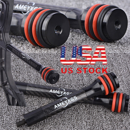6" 8" 10" 12" Bow Stabilizer Carbon Balance Bar Archery Compound Bow Dampener - Mixbatch