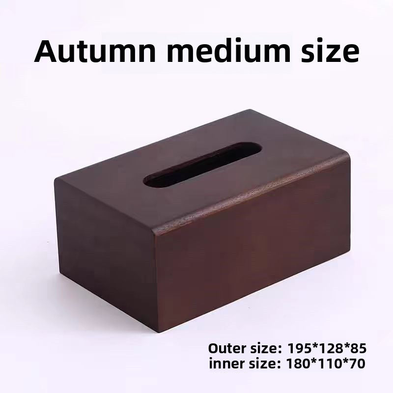 P Solid wood tissue box