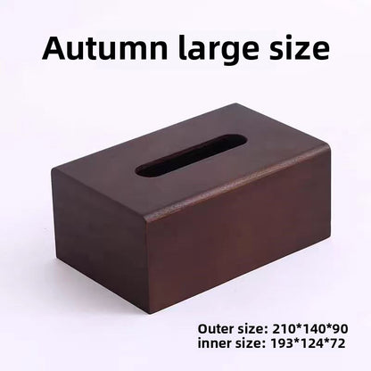 P Solid wood tissue box