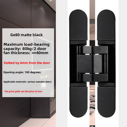 A 3D adjustable invisible door hinge hidden door hinge hidden hinge invisible cross hinge wooden door hidden door hinge