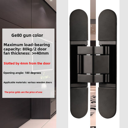 A 3D adjustable invisible door hinge hidden door hinge hidden hinge invisible cross hinge wooden door hidden door hinge