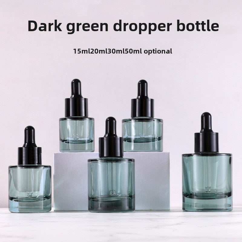 A dark green dark dropper bottle essential oil essence DIY high-end sub-packaging empty bottle - Mixbatch