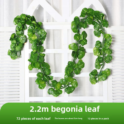 A Simulation Green Plant Vine Ivy Ivy Strip Outdoor Dill Leaf Vine Green Leaf Plant Interior Decoration Vine