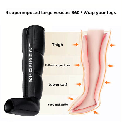 A Four-chamber air wave pressure massager Leg muscle relaxation massager Air pressure leg beauty instrument