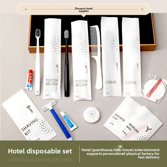 500 pieces Free shipping to Beirut by sea, hotel disposable toothbrush toothpaste razor comb care bag soap